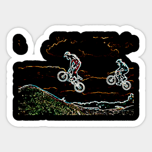 bmx racing Sticker